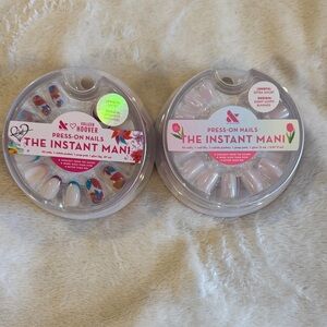 Press-On Nails The Instant Mani by Colleen Hoover - Pink & Multicolor Designs